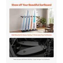 Indoor Stand Up Paddleboard Storage Racks - Wandmontage, 5 Ebenen - View 2