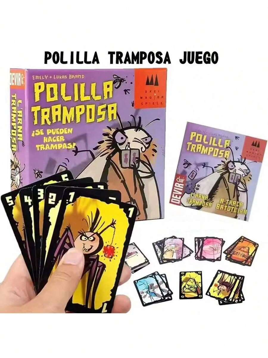 POLILLA TRAMPOSA 假日休闲桌游：蜜蜂骗局 - 家庭互动纸质游戏 - 社交技能放松游戏，适合假期 | 互动卡牌桌游套装