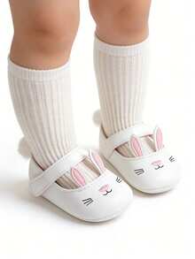 婴幼儿女童玛丽珍公主婚礼舞鞋，防滑学步鞋，复活节派对服装鞋 - 白色 - 查看 7