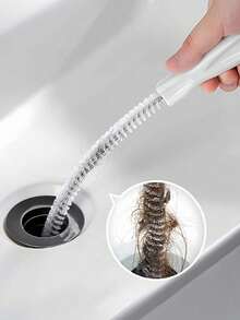 Kit de herramientas para limpiar desagües - Juego de cepillos para desagües de fregadero, ducha y bañera, atrapa eficazmente el cabello y limpia las tuberías, artículo esencial para el hogar - Multicolor - Ver 4
