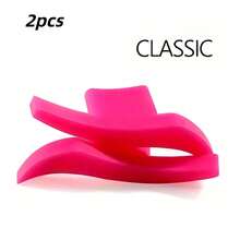 1 Pair Wing Shaped Eyeliner Stamp, Eyeshadow Stencil, Tool Accessory To Create Beautiful Looks, Classic Or Dramatic Styles - Pink - View 15