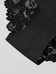1PC Lace Women's Underwear Sexy Hollow Lace Low Rise Women's Shorts Mature Charm Elegant Lingerie Retro Romantic Sweet Panties Comfortable Casual Lightweight Soft Four Seasons, - Multicolor - View 4