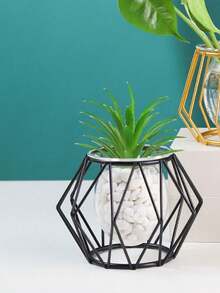 带铁架的斯堪的纳维亚玻璃花盆花盆架，水培玻璃容器，家庭装饰用绿色植物和花卉节日装饰礼物生日毕业 - 彩色 - 查看 6