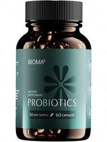 BI0MA Probiotics - Digestive Health Probiotic - Gut Support For Men & Women With Xylooligosaccharides, Tributyrin & Bifidobacterium - Vegan & Gluten Free - 60 Delayed-Release Capsules (30-Day Supply) - 益生菌 - 查看 1