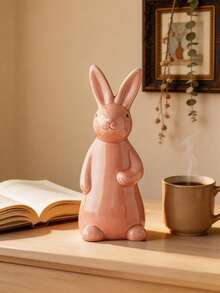 1 chiếc đồ trang trí bằng sứ hình thỏ dễ thương tinh tế, đồ trang trí lễ Phục Sinh và các ngày lễ khác được cá nhân hóa sáng tạo, thích hợp để trang trí bàn làm việc, giá sách, tủ đầu giường, phòng khách, nhà cửa, món quà lễ hội tuyệt vời và vật dụng cần thiết cho gia đình. - 1PC - Xem 13