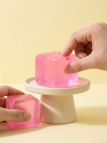 POKOJA LAND Sensory Squeeze Cube Toy - Stress Relief Cube, Soft Squishable Texture, Handheld Desktop Toy, Effectively Relieve Anxiety, Suitable For Classroom, Outdoor, Office Stress Relief, Ideal For Desktop Decor, Classroom Rewards, Party Favors And Holiday Gifts! - Recommended Halloween Gift, Cute Toy, Taba Cute Toy, Anti-Stress Toy (No PVC Storage Bag - Not Recommended For Use)