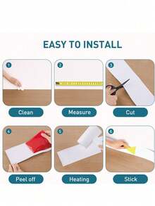 1卷柔性踢脚线装饰条，4*39.3英寸（10*100厘米）自粘乙烯基墙底，即撕即贴式弧形踢脚线，橡胶墙底，踢脚线装饰条 - A - 查看 9