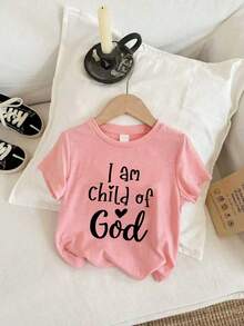 Bộ 3 áo thun ngắn tay in chữ cho bé gái - Nhiều màu - Xem 4