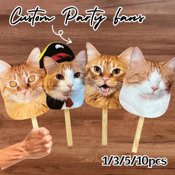 1/3/5/10 piezas Máscaras de fotos, Cara en un palo, Cara de mascota en un palo, Accesorio de fotomatón personalizado, Recorte de gato, Gato de boda, Recorte de cabeza de mascota, Accesorios de fotomatón, Recorte de cabeza en un palo Máscara de cara divertida