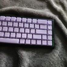136 Keys Full Set Purple Wave Keycaps, Suitable For Mechanical Keyboard And Magnetic Axis Keyboard DIY - View 5