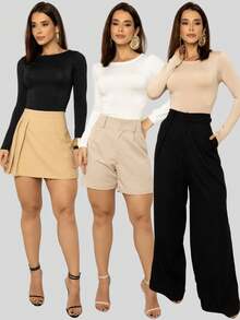 Women T-Shirts - Đen/Trắng/Be - Xem 8