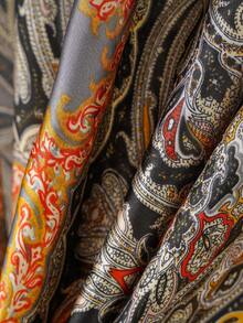 1pc Women's Retro Elegant Bohemian Style Paisley Print Faux Silk Kimono Cover Up, Casual Beach Cover-Up For Spring/Summer - Multicolor - View 7