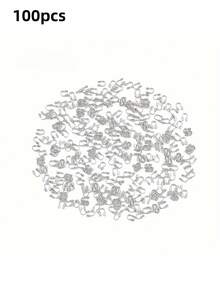 100/200/500pcs U-Shaped Brass Metal Wire Protective Rings With 1mm Hole, For Jewelry Making Earrings Bracelets Necklaces DIY Craft Accessories - Multicolor - View 18