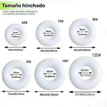 Flotador Hinchable con Techo Protector para Bebés, Diseño de Dibujos Animados, 4 Estilos Disponibles, Ideal para Piscina y Playa Resistente Antideslizante - Verde - Ver 3