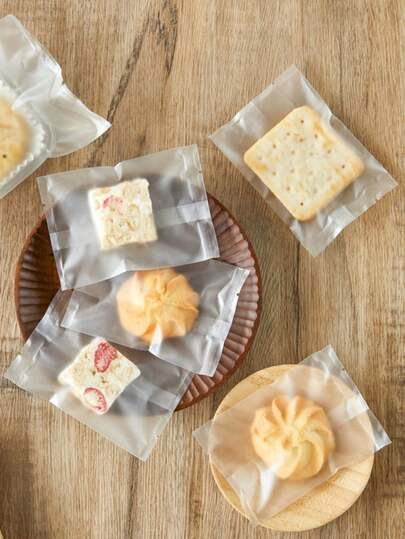 100 Clear Packaging Bags, Simple Clear PP Cookie Wrapping Bags, Suitable For Baking, School Supplies, Food Bags, And Food Boxes. Can Be Used For Candy, Chocolate, Cookies, And More.