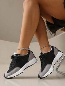 ZKBBO. Women's Casual Sports Shoes, Lightweight Non-Slip Fitness Running Shoes, Tennis Shoes, Sneakers - 黑色 - 查看 7