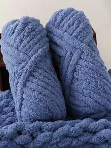 2 cuộn sợi Polyester siêu dày, 500g sợi thủ công mềm nhiều màu, thích hợp để đan thủ công, làm chăn, gối, giường cho thú cưng - Nhiều màu - Đuôi Mèo Tập 2 - Xem 24