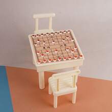 三合一娃娃屋、飞行象棋、跳棋、棋盘玩具套装 - 彩色 - 查看 9