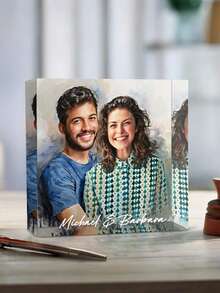 Customized Acrylic Photo Block/Plaque, Print Your Photo/Image, Any Photo Printing, Personalized Photo Block, Photo Plaque - Multicolor - View 1