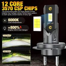 DrViAion 22000LM H7 LED Headlight Bulb Car Headlamp Auto Mini Canbus 2pcs H7 LED Bulb Turbo Light 6000K 12V 120W - A - View 3