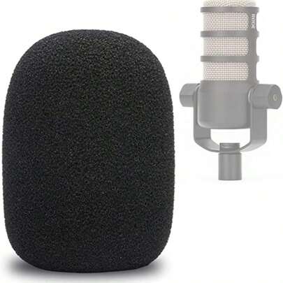 PodMic Pop Filter Foam Cover - Mic Windscreen Wind Cover Customized For Rode PodMic Podcasting Microphone To Blocks Out Plosives