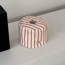 Nueva caja de pañuelos de estilo coreano simple y multicolor, diseño a rayas para sala de estar, exterior, cocina, cubierta de papel de pañuelos, bolsa de almacenamiento de tela - Caja de pañuelos - Ver 9