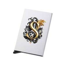 Diseño de letra A de metal, Soporte de tarjeta metálico emergente unisex | Bloqueo RFID + Superficie mate ultra delgada, Regalo de negocios/regalo festivo ideal, Diseño magnético emergente para un fácil acceso a las tarjetas, Material de aleación de aluminio, Calidad premium - Multicolor - Ver 39