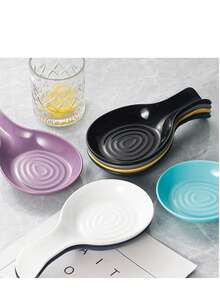 1pc/2pcs PP Spoon Rest, Soup Spoon Holder, Heat Insulation Mat, Kitchen Tool - Random Delivery - Multicolor - View 7