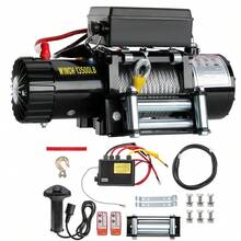 Electric Winch 12V 13500lb/6123kg Steel Rope Wireless Remote Control For Vehicle - Default - View 2