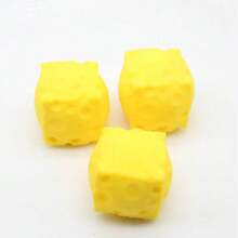 1pc New Square Squeeze Cheese Toy, Creative Design, Slow Rebound Square Cheese Toy, Stress Relief Toy, Holiday/Birthday Gift - Multicolor - View 5