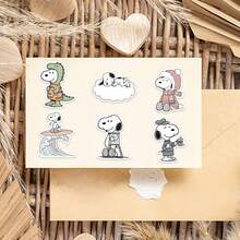 SNOOPY 1 Set Graffiti Stickers, Cartoon Cute Stickers For Phone, Luggage, Waterproof Decorative Stickers, Gift For New Year, Valentine's Day, Easter - Multicolor - View 5