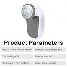 Electric Lint Remover, Battery Operated Fabric Shaver, Clothes Fuzz Pill Trimmer (Batteries Not Included) - Multicolor - View 2