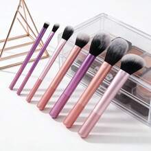 8pcs Professional Makeup Brush Set, High Quality 8-Piece Set Including Powder Brush, Blush Brush, Contour Brush, Eyeshadow Brush, Highlighter Brush, Makeup Brushes Tools For Flawless Makeup Application - Multicolor - View 3