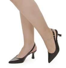 Loris Shoes Oficial Women's Slingback Pump With Medium Stiletto Heel And Buckle On The Upper - Elegant And Dressy 028 - 咖啡棕 - 查看 3
