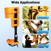 LYNICESHOP Tree Climbing Spike Kit, Pole Climbing Spurs Steel Adjustable Climber Strap Gaffs Upgrade Cow Leather Tree Climbing Gear Pole Climbing Spurs Tool For Felling Trees, Picking Fruit, Hanging Objects Holiday Gift (US Stock) Faster Delivery - Default - View 7