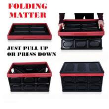 Foldable Car Trunk Storage Box, Collapsible Trunk Seat Storage Box, Foldable Organizer - A - View 3