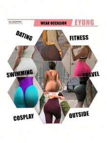 Silicone Padded Shaping Butt Lift Pants, Realistic 3D Buttocks Design, Comfortable Wear, Ideal Gift - Bronze - View 5