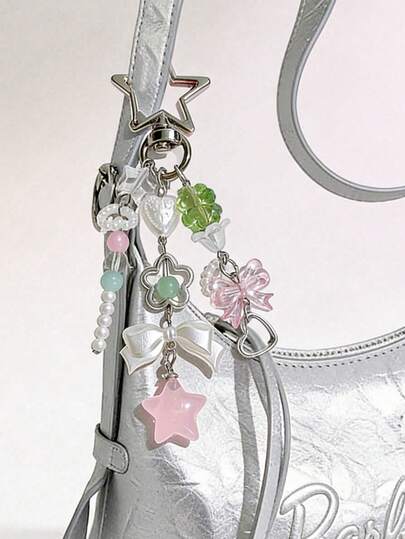 1 Piece Of Korean-Style Natural, Small And Fresh, Forest-Themed, Summer Green Keychain Messenger Bag Hanging Decoration, Car Key Chain, Phone Chain, Bag Hanging Decoration