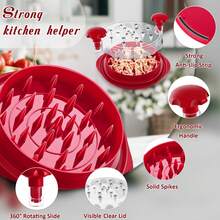 1pc 8-Inch Chicken Meat Shredder, Chicken Breast Meat Shredder With Transparent Cover, Ergonomic Design, Non-Slip, Easy To Clean, Meat Shredding Tool - Multicolor - View 6