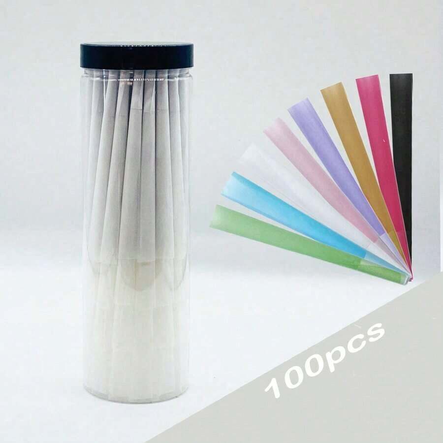 /50 Pcs Natural Pre-Rolled Cones - Large Ultra-Slow-Burning Cones With Tips/Pipes - Small Rolling Papers, High Cost Performance, Affordable - Nhiều màu - Xem 1