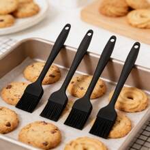 Silicone Basting Brush Set, Heat Resistant Kitchen Brush For Oil/Sauce, Dishwasher Baking Brush (Black, 2/4/6 Pieces Set) - Solid Color - View 14