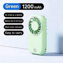 SULVGO 1200mAh Rechargeable Mini Portable Handheld Fan, Small Personal Battery Powered Handheld Portable Fans For Hand Held Travel, Slim Cordless, 5-Speed - Multicolor - View 14