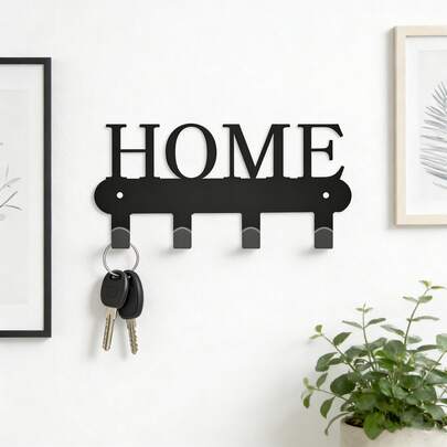 1 Stück moderner Metall Schlüsselhalter Ständer - Wandmontage, rostbeständige Schlüsselhaken für Zuhause, Mantel, Hut, Handtuch, Küche, Bad - einfache Installation für Tür, Regenschirm, Regenmantel, Tasche