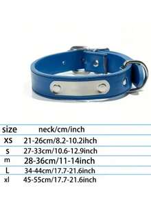 [Customized] Adjustable Faux Leather Pet Collar With Customizable Pet Name And Phone Number - Gift For Pets From Owners - Multicolor - View 2