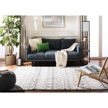 Berber Fringe Shag Collection Accent Rug - 2'2\ X 4', Cream & Dark Grey, Design, Non-Shedding & Easy Care, 1.2-Inch Thick Ideal For High Traffic Areas In Foyer, Living Room, Bedroom (BFG516A) - Kem/Xám đậm - Xem 4