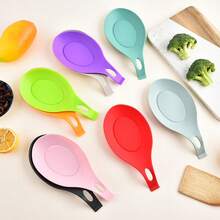 1pc/2pcs PP Spoon Rest, Soup Spoon Holder, Heat Insulation Mat, Kitchen Tool - Multicolor - View 4