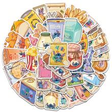 Disney 迪士尼 | 50张莉萝与史迪奇零食食物卡通可爱贴纸涂鸦DIY日记计划本手机笔记本电脑行李箱滑板汽车圣诞节复活节生日学校派对礼物贴纸供应商 - 1 Set - 查看 9