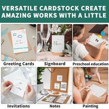 Sheets White Cards Blank - 5''x7'' White Card Stock 200gsm/75lb Thick Paper Cardstock, Heavy CardStock Blank For Wedding Invitations, Index Cards, Greeting, Note -PAP07200200 - Trắng [75lb/200gsm] - Xem 7