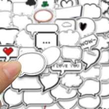 SCXXBSW 50张黑白气泡相册贴纸，适用于信封、礼品盒、保温杯，防水贴纸 - 彩色 - 查看 5