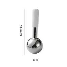 Bola de gelo em aço inoxidável 304 com função de onda de gelo quente e fria | Interruptor de temperatura dupla -15°C/80°C, material de vidro moído, condensador integrado de longa duração (60 minutos), cabo de silicone removível para terapia de gelo/calor sem congelar as mãos, fácil de guardar, tecnologia de penetração em camadas que aumenta a eficiência da absorção de produtos para a pele, ideal para 3 situações principais: alívio emergencial de inchaço, controle de poros e pós-operatório de cirurgias estéticas. - Multicolorido - Ver 11
